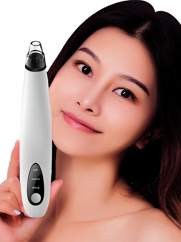 Pore Vacuum Blackhead Remover – USA Fast Shipping, 3 Speeds + 3 Heads