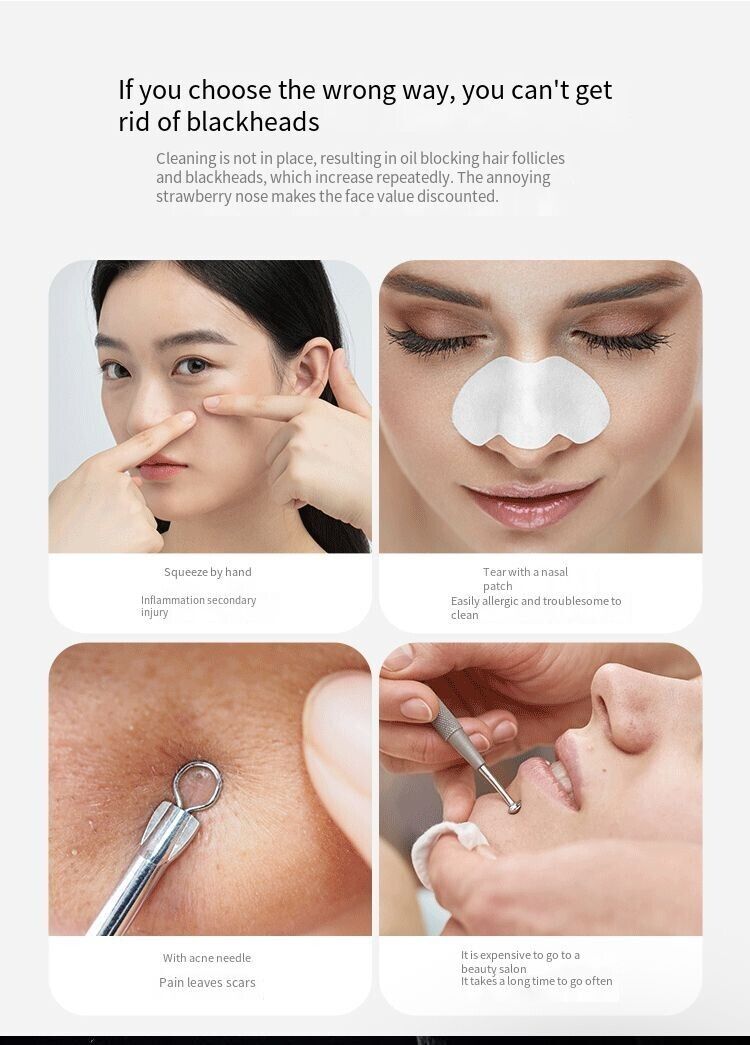 Pore Vacuum Blackhead Remover – USA Fast Shipping, 3 Speeds + 3 Heads